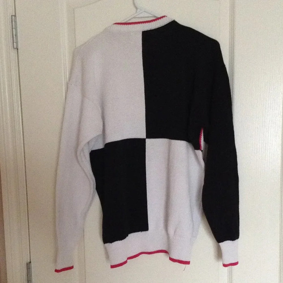 Vintage Lady La Mode Active Golf Sportswear Women's Sweater Diamond Pattern - Picture 4 of 8